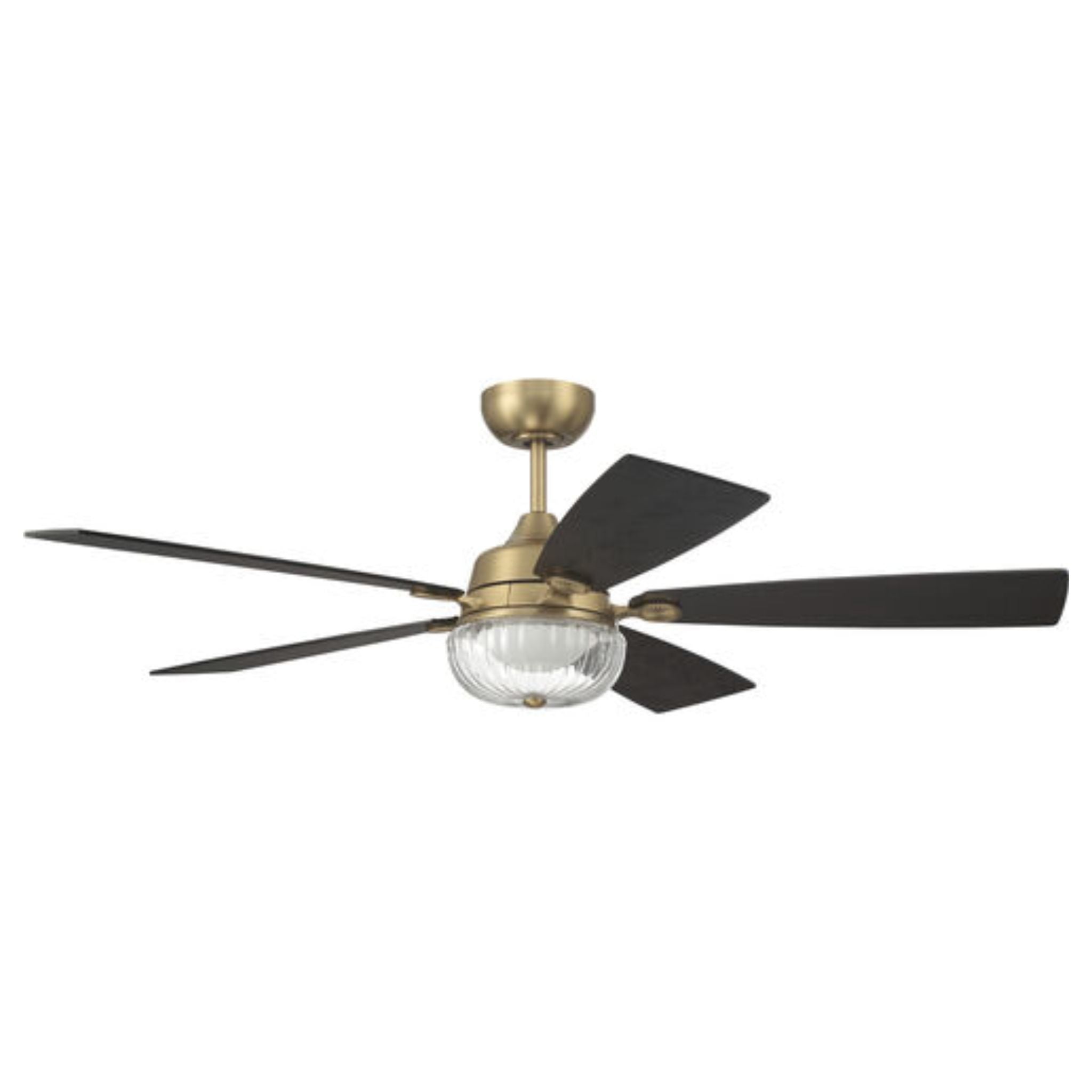 Craftmade Chandler 52 Inch Ceiling Fan with Reversible Blades - Flat Black/Greywood Finish - Perfect for Living Room, Bedroom & Outdoor Spaces
