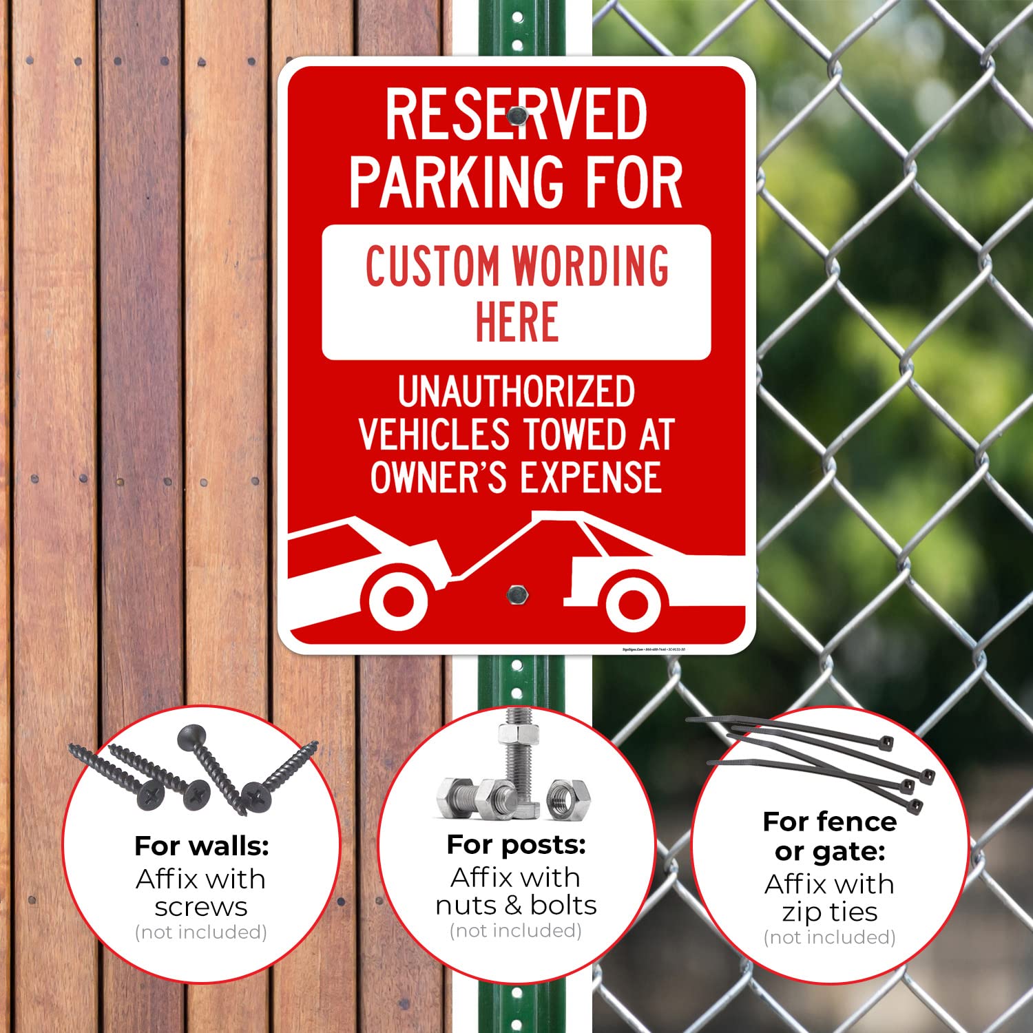 Custom Reserved Parking Sign - 24x30 Inches Rust-Free .063 Aluminum - Fade-Resistant Indoor/Outdoor Sign - Made in USA - Perfect for Driveways, Garages & Business Parking Spaces