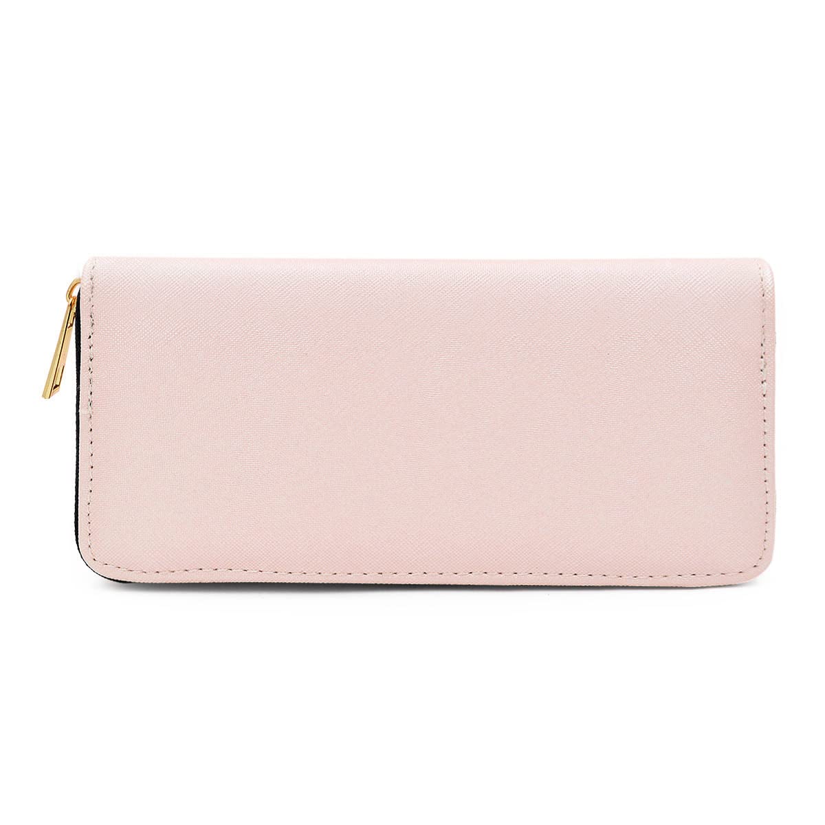 Premium Vegan Saffiano Leather Zip Around Wallet for Men & Women - RFID Blocking Slim Bifold Wallet - Perfect for Travel, Business & Everyday Use