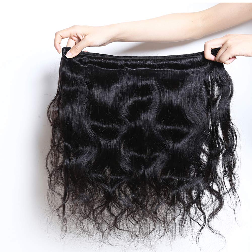 Premium 9A Grade Brazilian Body Wave Human Hair Bundles - 100% Unprocessed Natural Color (24/26/28/30 Inch) for Weaving & Styling - Perfect for Salon, Party & Everyday Glam Looks