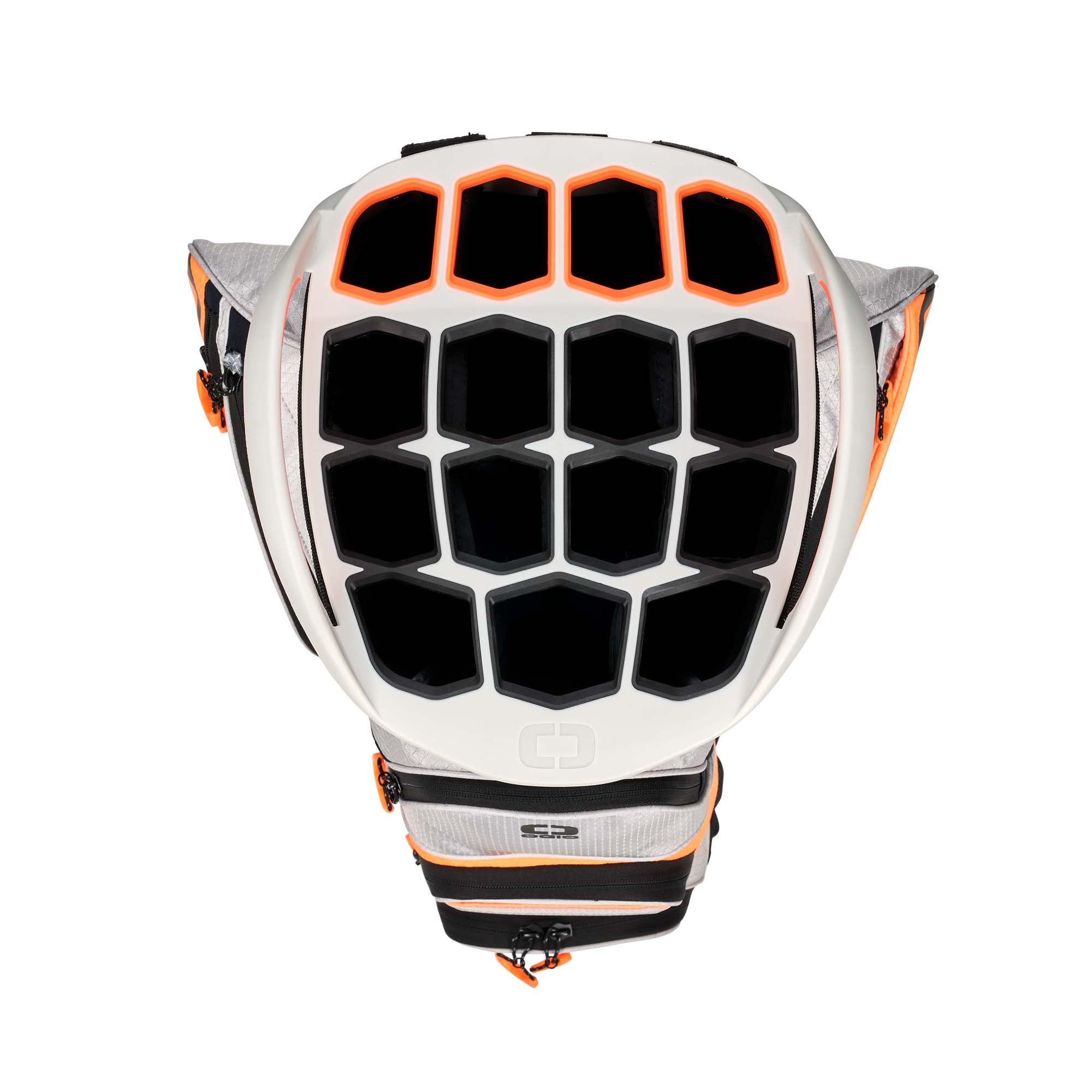 OGIO Golf WOODE Cart Bag 2024 - Lightweight Durable Golf Stand Bag with 14-Way Divider, Cooler Pocket & Rain Hood - Perfect for Golf Carts & Push Carts (Gray)