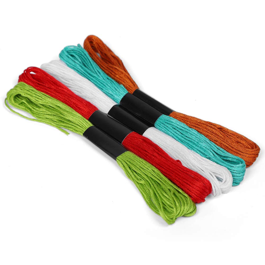 100 Skeins Embroidery Floss Cross Stitch Thread - Polyester Cotton Blend for DIY Crafts, Sewing & Needlework - Perfect for Cross Stitch Kits, Hand Embroidery, Scrapbooking & Fabric Art Projects