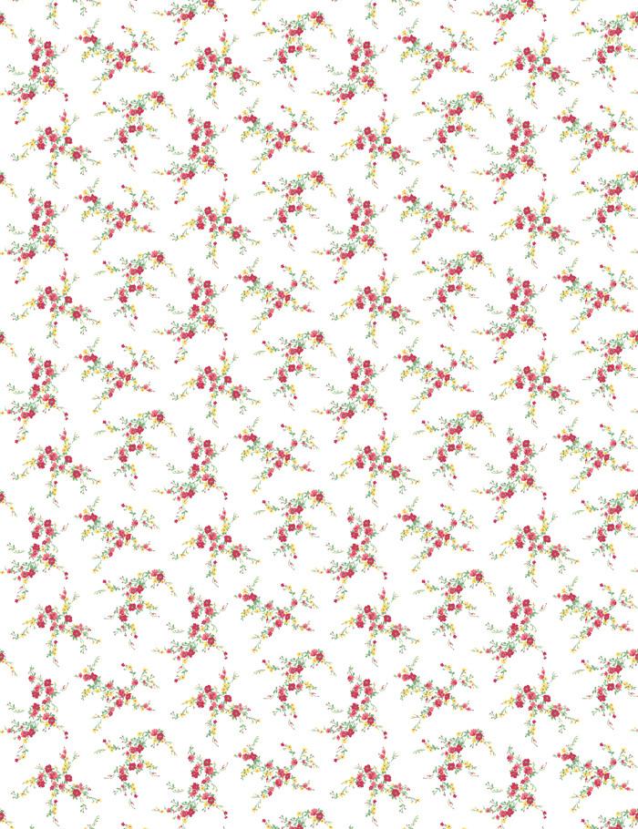 Jolene Red Floral Wallpaper by Wallshoppe - Premium Peel and Stick Removable Wallpaper for Bedroom, Living Room & Home Decor