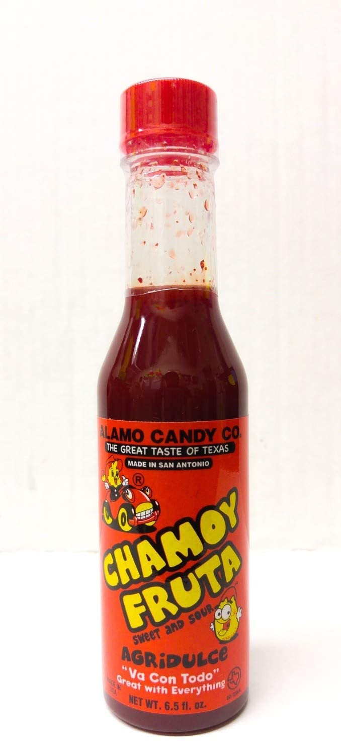 Alamo Candy Chamoy Fruta Sweet and Sour Agridulce Sauce - 6.5 Fl Oz (Pack of 1) | Perfect for Fruits, Snacks, Cocktails & Mexican Cuisine