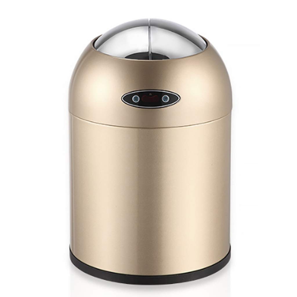 ACYUYC 12L Automatic Sensor Trash Can with Lid - Smart Touchless Kitchen & Bathroom Garbage Bin for Home, Office, Living Room - White | Indoor Compost Bin for Eco-Friendly Waste Disposal