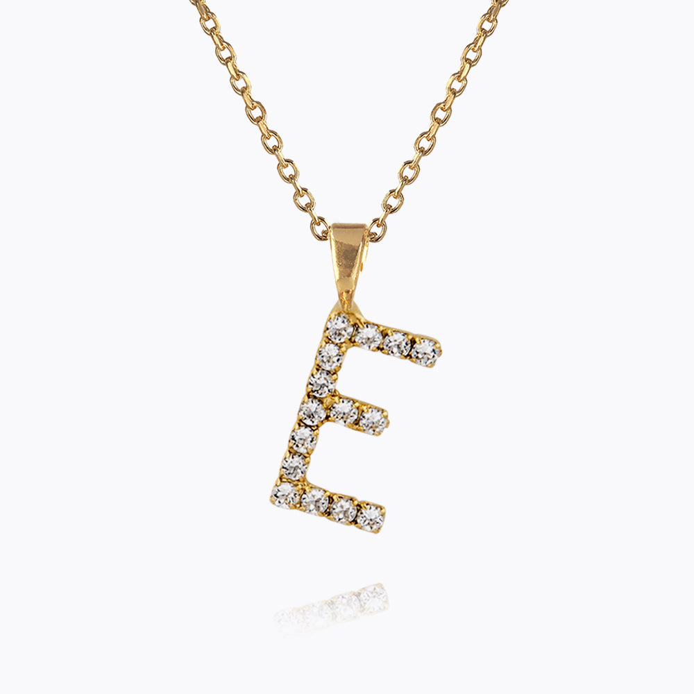 Personalized Mini Letter Necklace with Crystal Charm - Custom Initial Pendant Jewelry for Women - Perfect Gift for Birthday, Anniversary & Valentine's Day