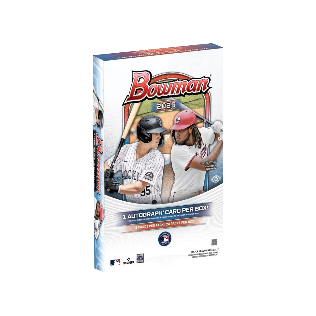 2025 Topps Bowman Baseball Hobby Box - Collectible Trading Cards for Baseball Fans & Sports Memorabilia Collectors - Perfect for Trading, Collecting, and Displaying