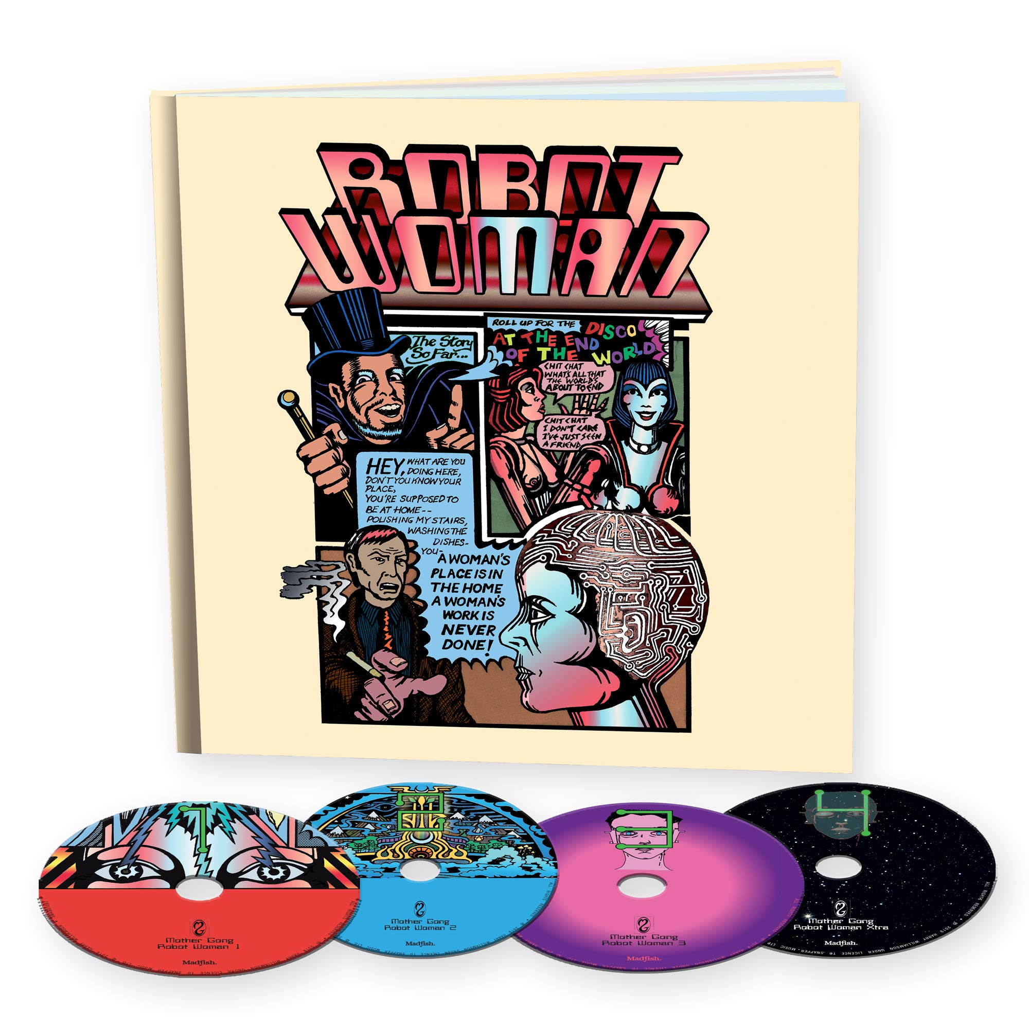Mother Gong: Robot Woman [4CD] - Psychedelic Rock Music Collection for Vinyl Enthusiasts & 70s Retro Fans
