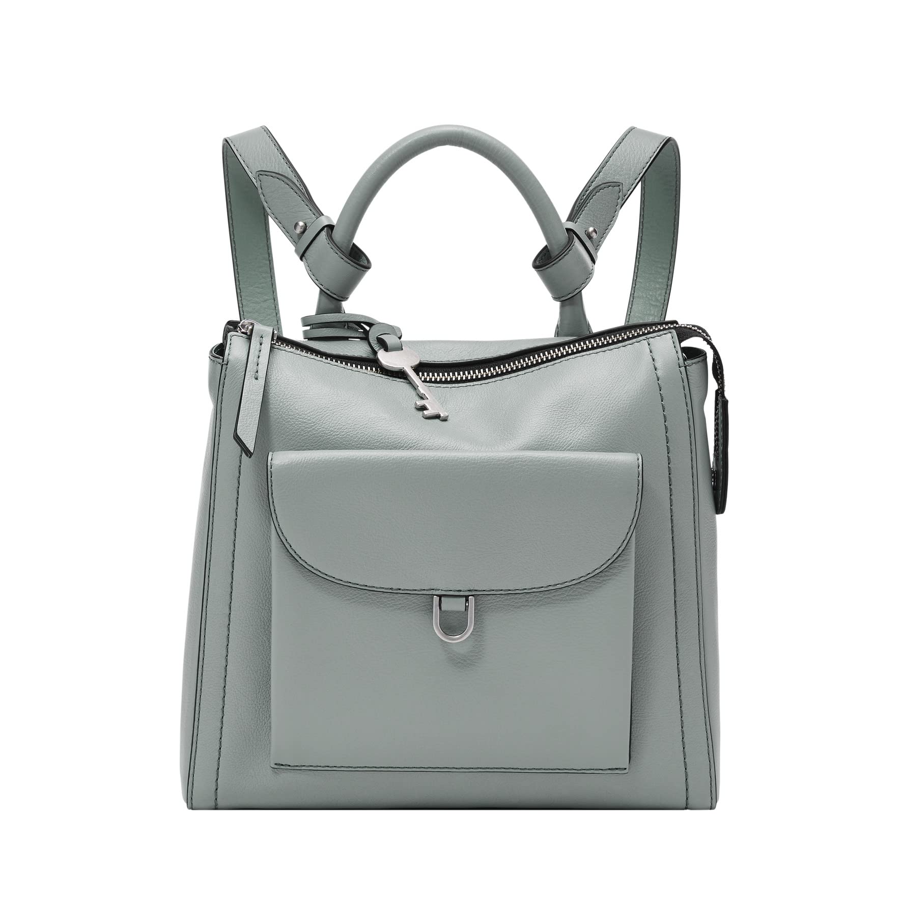 Fossil Women's Parker Mini Backpack - Smokey Blue Crossbody Purse | Compact Travel Bag for Work, School & Everyday Use | One Size US