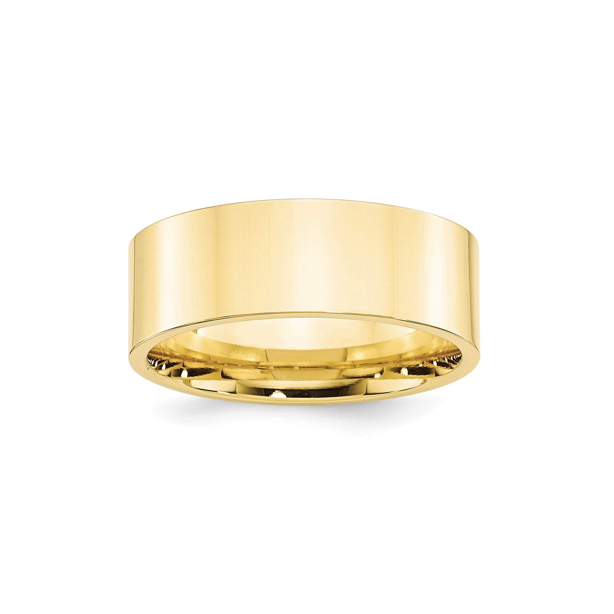 10k Yellow Gold 8mm Comfort Fit Band - Size 13 for Men