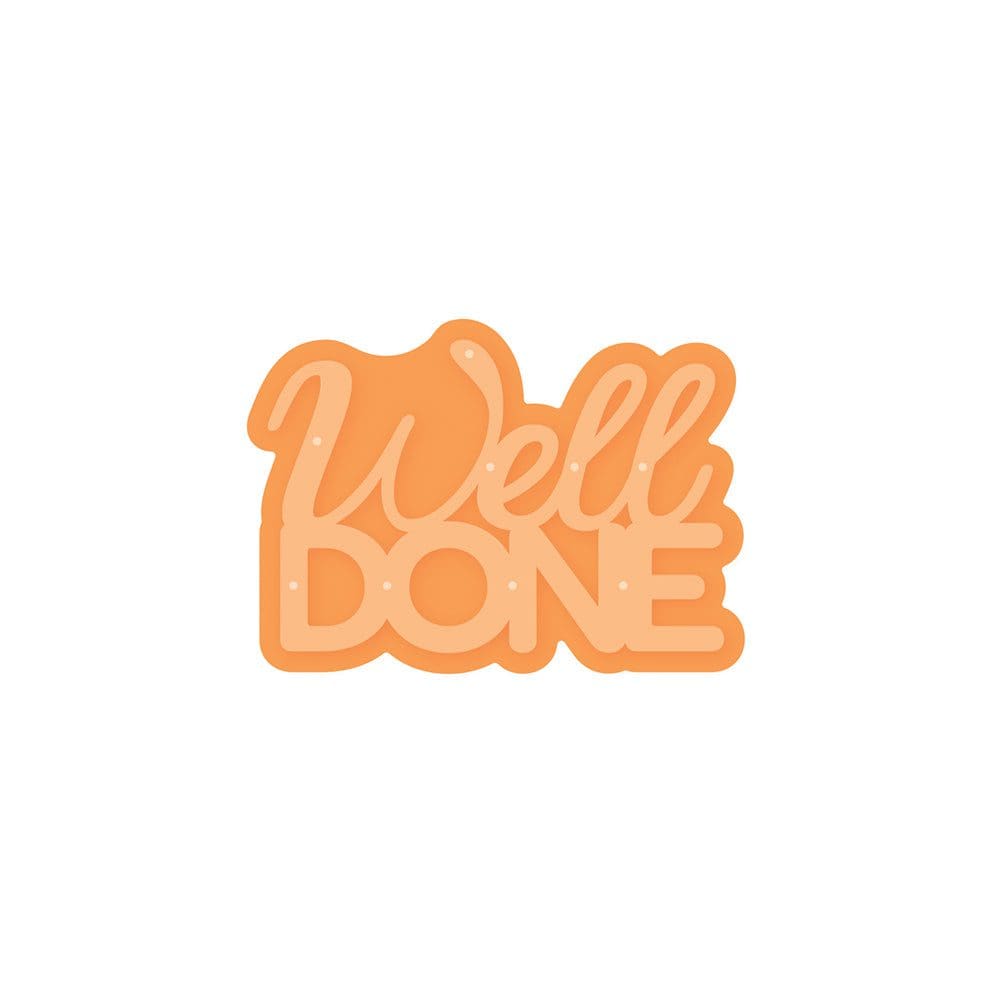 Well Done Sentiments Die Set 4198E - Premium Crafting Dies for Scrapbooking, Card Making & DIY Projects - Perfect for Greeting Cards, Invitations & Home Decor