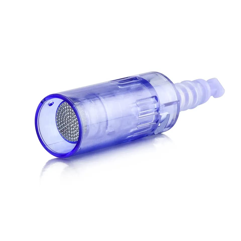 Dr.pen Ultima A6 Round Nano Cartridges 0.1mm Needle Disposable Replacement Parts (5 Pack) - Professional Derma Pen Refills for Micro-needling, Skin Rejuvenation & Hair Growth Therapy