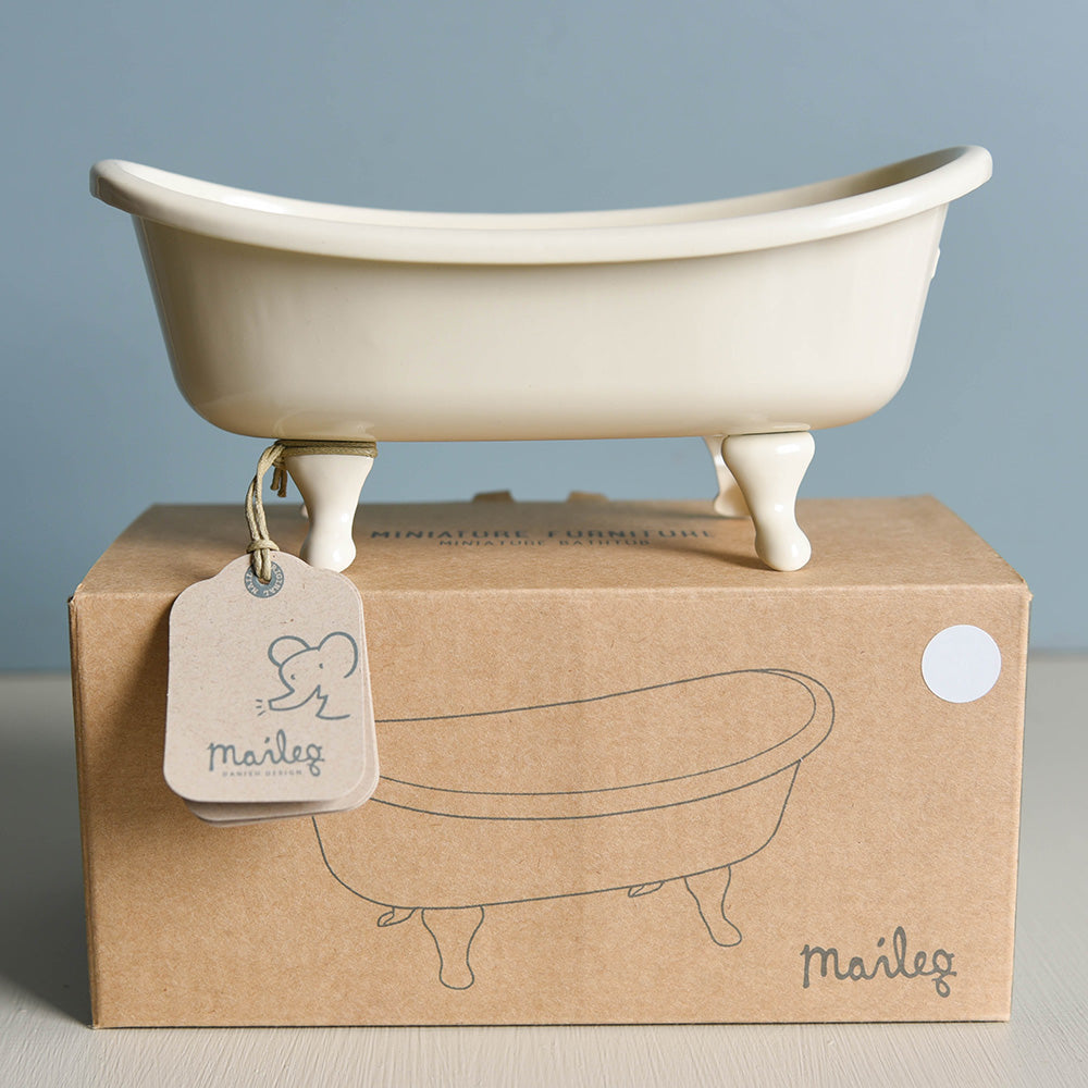 Maileg Miniature Bathtub for Dolls - Small Bathtub Toy Accessory for 18