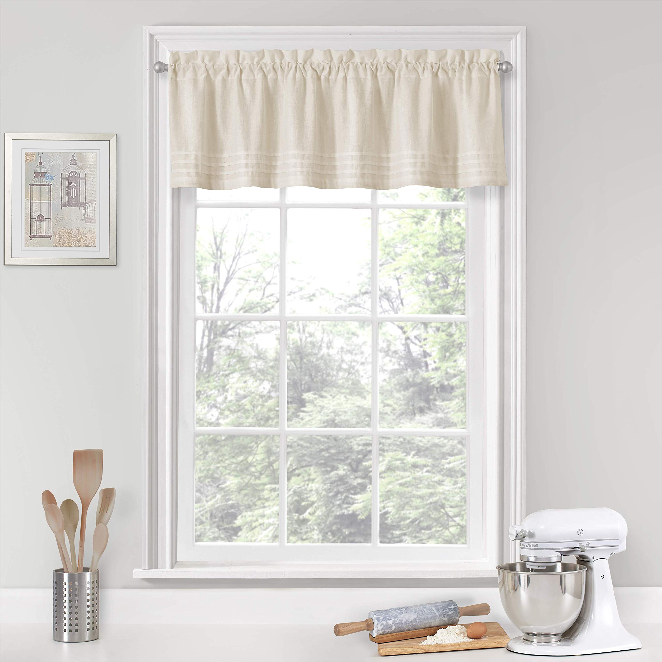 Vue Kingsbury Short Valance Small Window Curtains 52