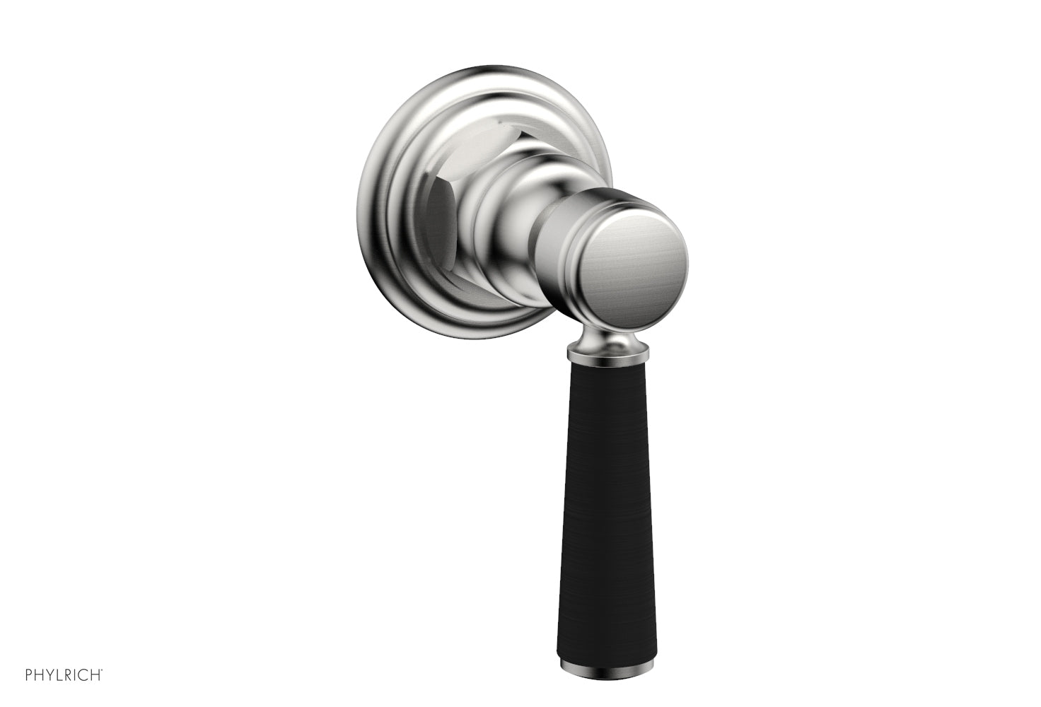 HEX TRADITIONAL/HENRI Volume Control Diverter Valve - Satin Black Lever Handle (Model 500-36) - Perfect for Bathroom & Shower Fixture Upgrades