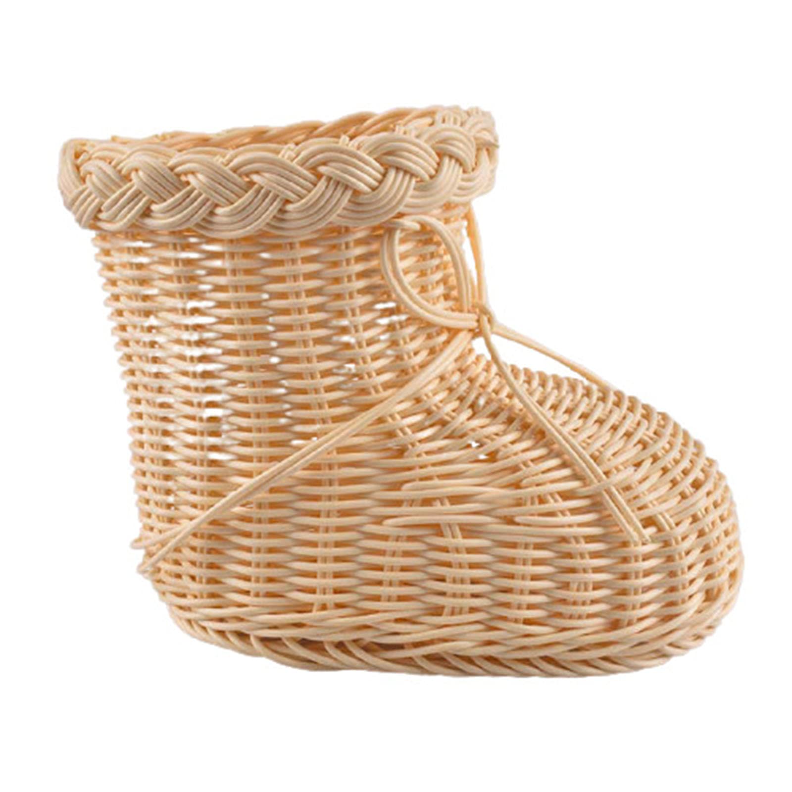 Jiudao Rattan Storage Basket - Handwoven Snack Organizer, Home Decor & Desktop Storage Box for Art Supplies, Office, Living Room, and Bedroom Organization
