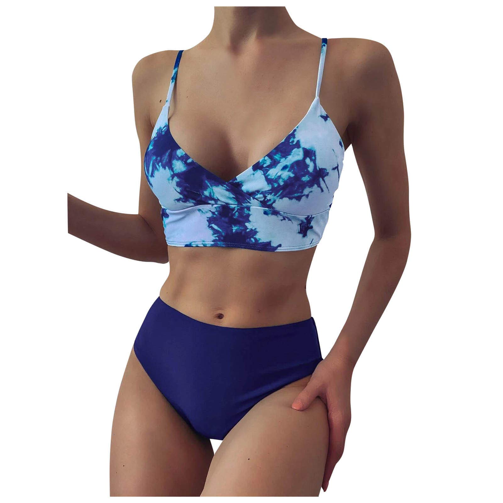 Women's Push-Up Bikini Set - Brazilian Bandage Bandeau Swimwear for Beach & Pool | Sexy Tankini Swimsuit for Summer Vacation, Swim Party & Tropical Getaway
