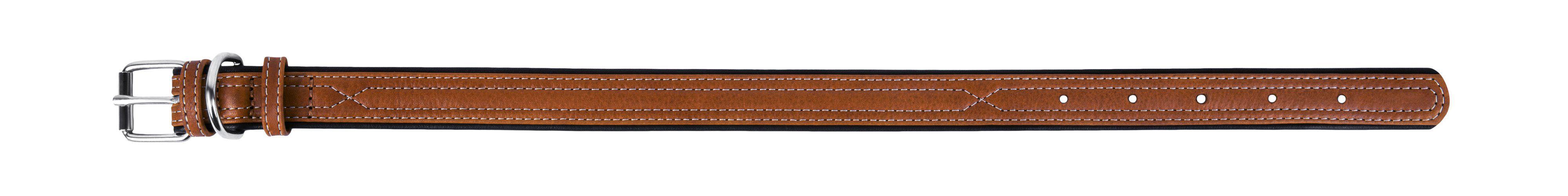 Premium Genuine Leather Dog Collar for Medium Dogs - Adjustable & Durable Pet Collar with Metal Buckle, Brown - Perfect for Daily Walks, Training & Outdoor Adventures