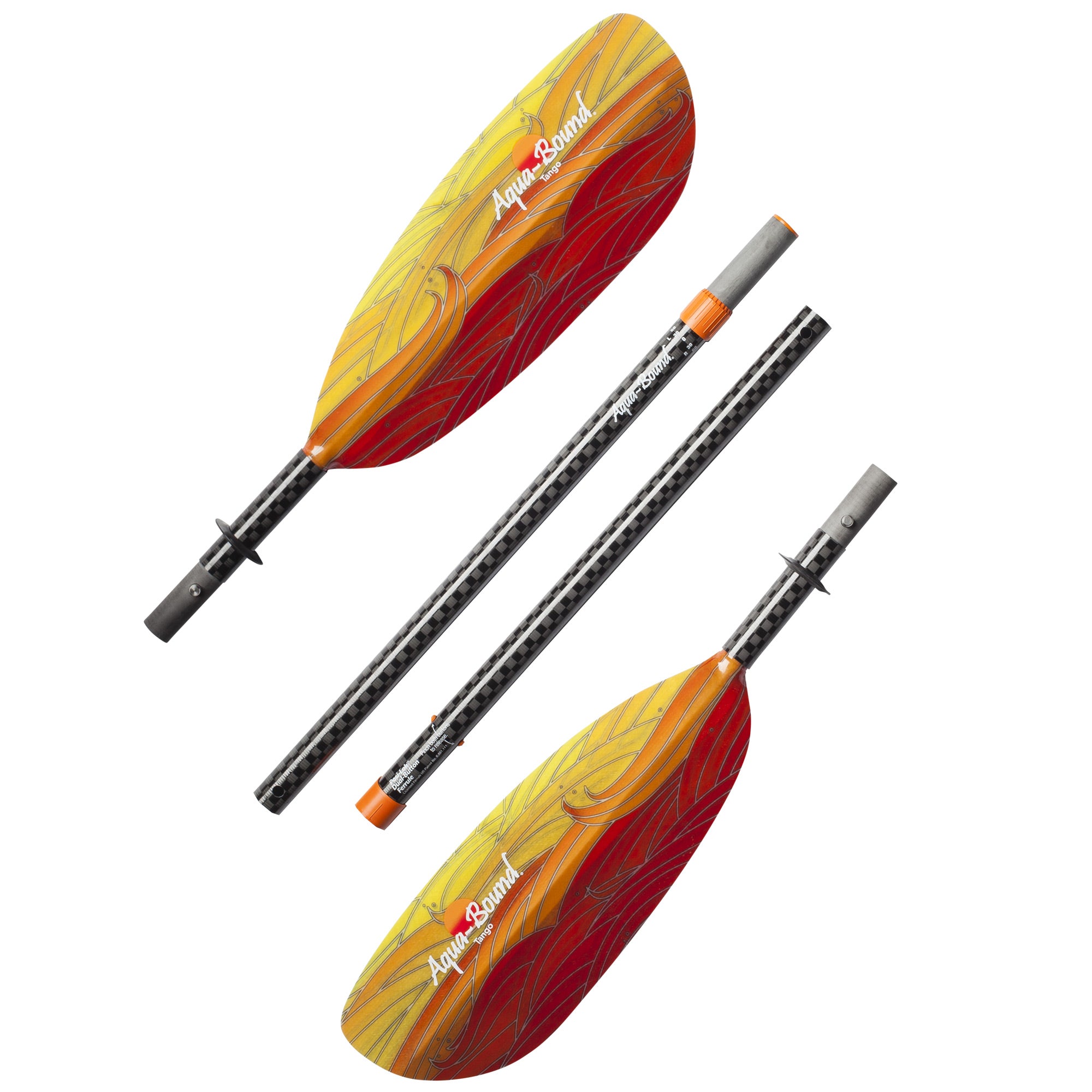 Aqua Bound Tango Fiberglass Straight Shaft 4-Piece Kayak Paddle - Lightweight & Durable for Touring, Fishing & Recreational Kayaking (Closeout)
