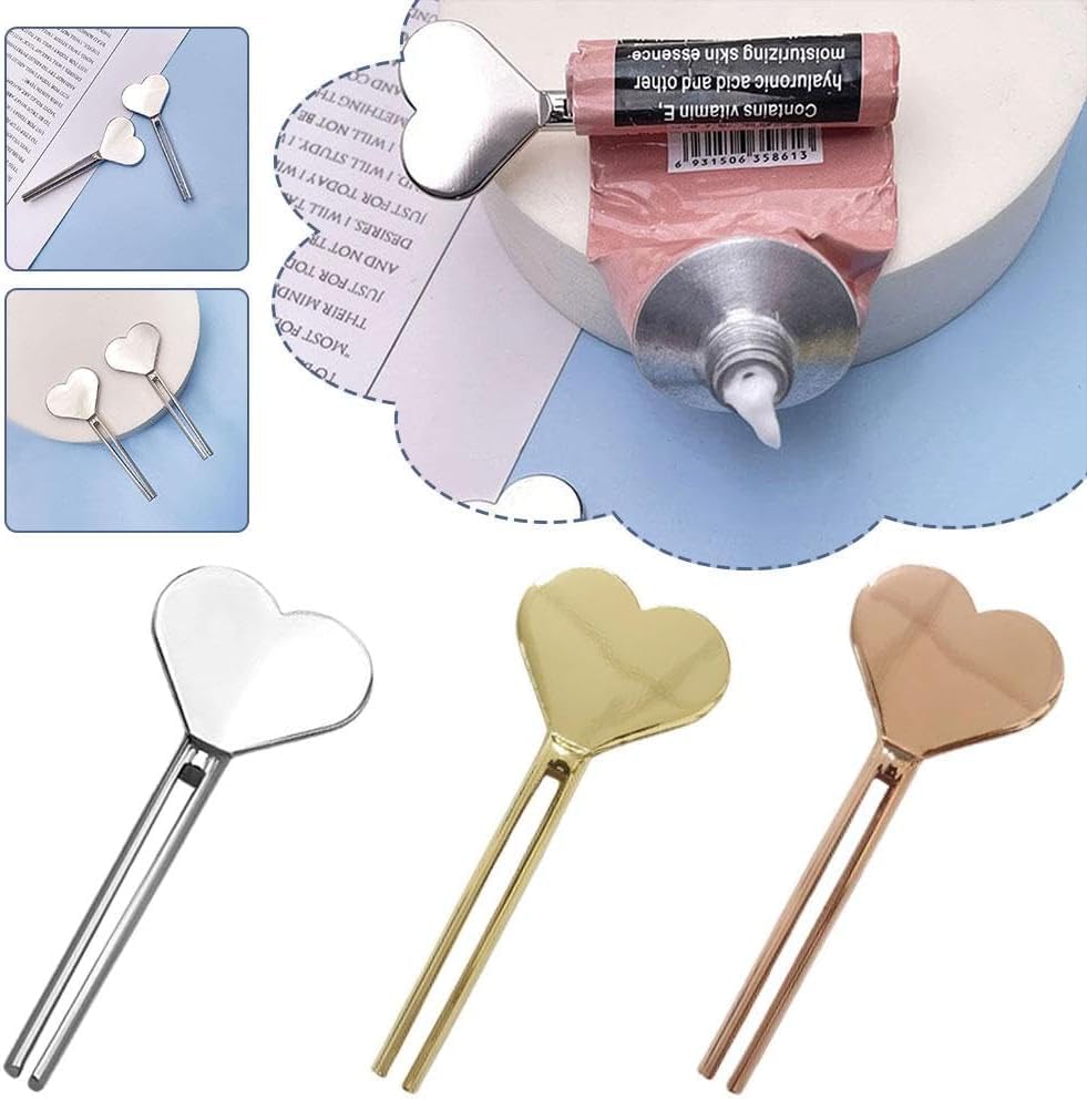 Stainless Steel Toothpaste Tube Squeezer & Hand Cream Roller - Metal Manual Dispenser for Bathroom, Cosmetic & Travel - Perfect for Tidy Tubes & Easy Squeezing