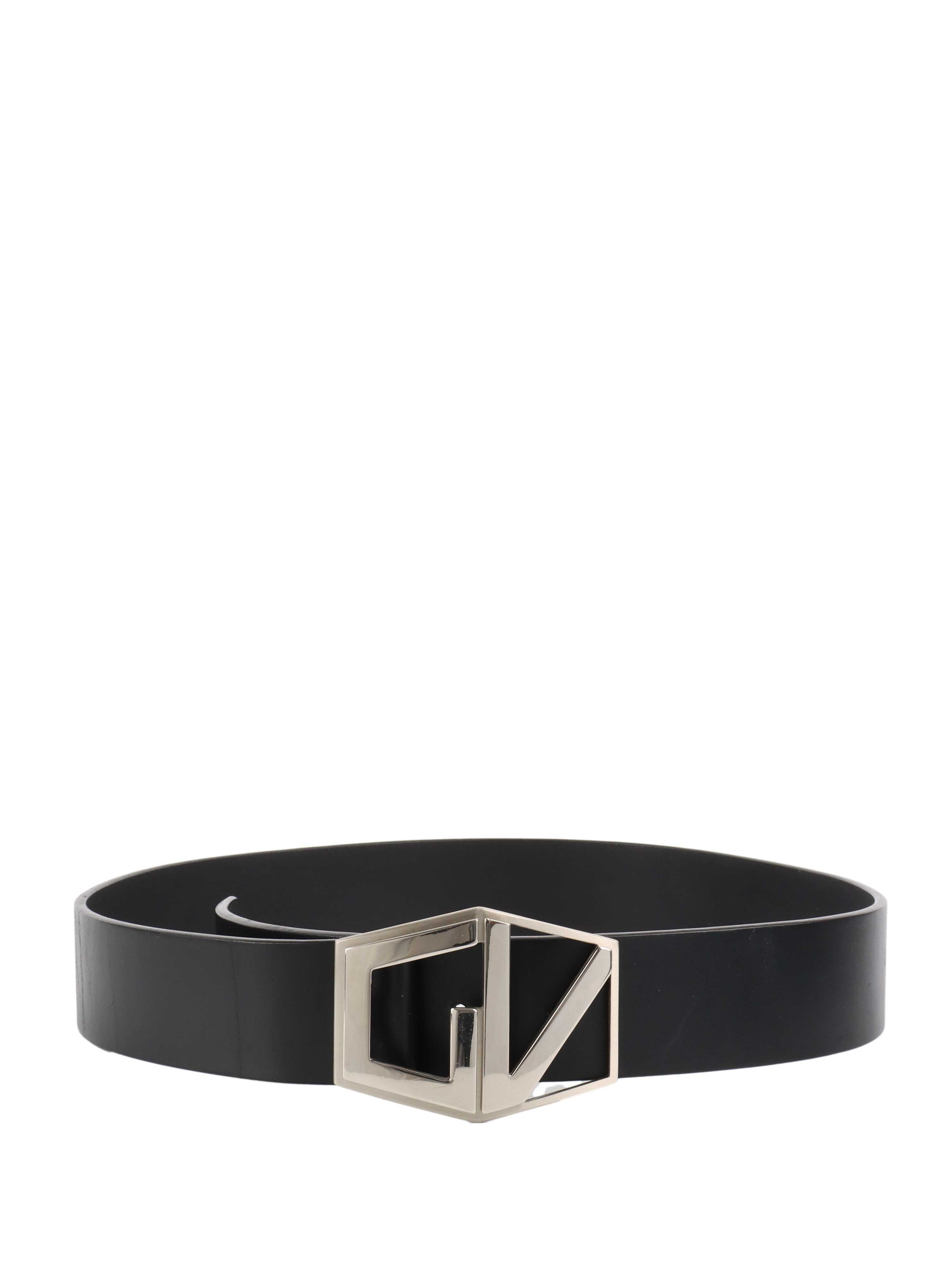 Versace Black Genuine Leather Belt for Men - Stylish Designer Fashion Accessory for Jeans, Suits & Casual Wear