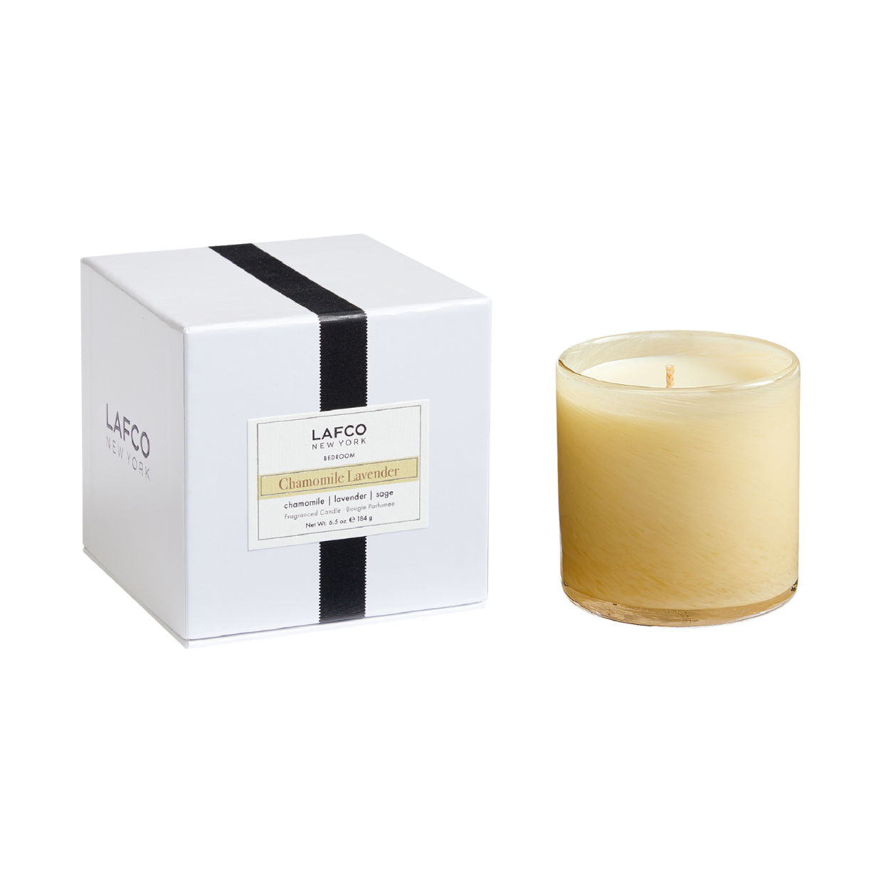 Premium Chamomile Lavender Scented Candle - Natural Soy Wax, Long-Lasting Aromatherapy for Relaxation & Stress Relief - Perfect for Bedroom, Bathroom & Meditation Spaces