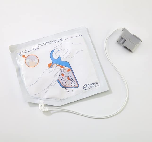 Powerheart G5 AED Intellisense Defibrillation Pads for Adults - Emergency Cardiac Rescue, First Aid & CPR Training Equipment for Home, Office & Public Spaces