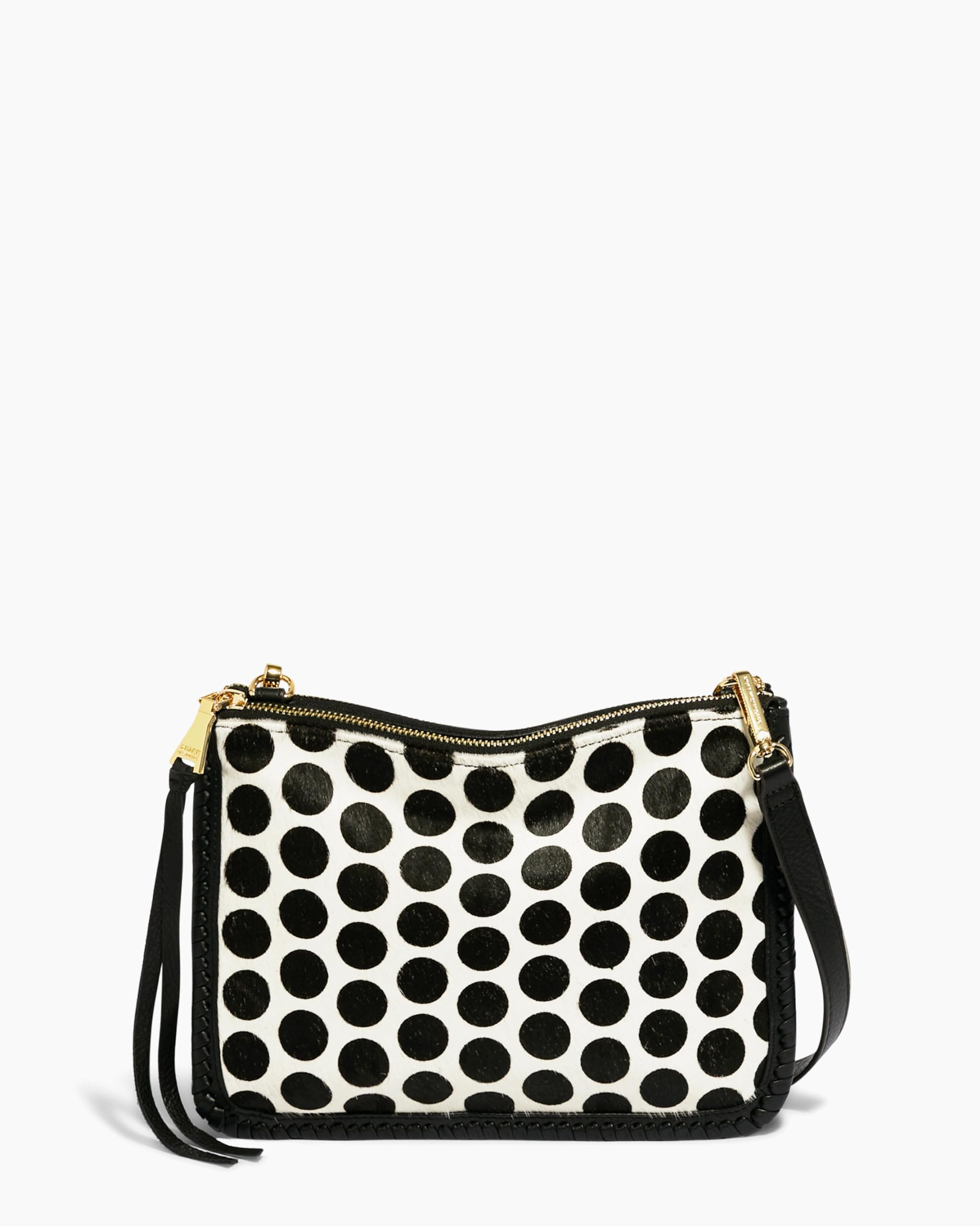 Stylish Women's Double Zip Leather Crossbody Bag - Adjustable Strap Small Purse for Everyday Use, Travel & Shopping