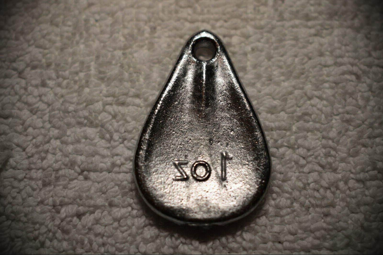 1 Oz No Snag Fishing Lead Weights - 40 Pack Sinker Weights for Freshwater & Saltwater Fishing | Drop Shot, Bottom Fishing, Surf Casting | Durable & Tangle-Free Design