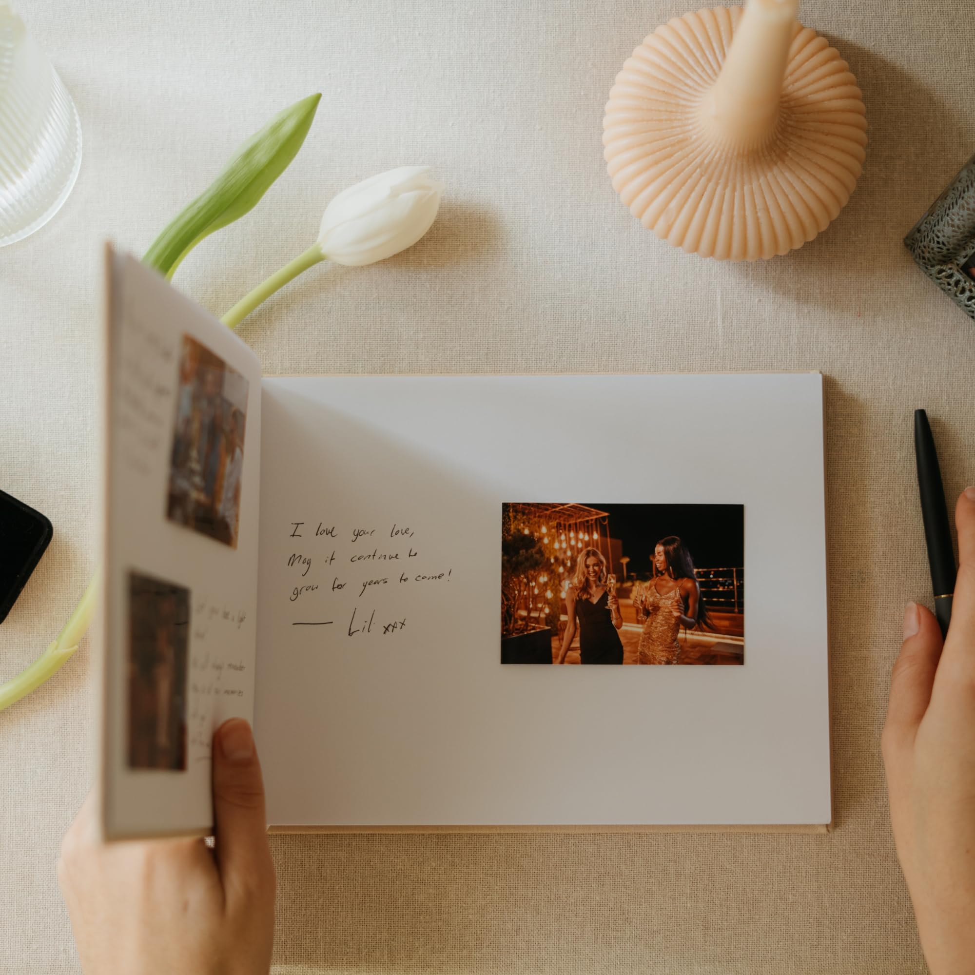 Elegant Wedding Guest Book with Polaroid Photo Pages - Perfect for Wedding Receptions & Baby Showers - Signature Guestbook for Special Occasions | Great for Bridal Showers, Anniversary Parties & Memory Keeping
