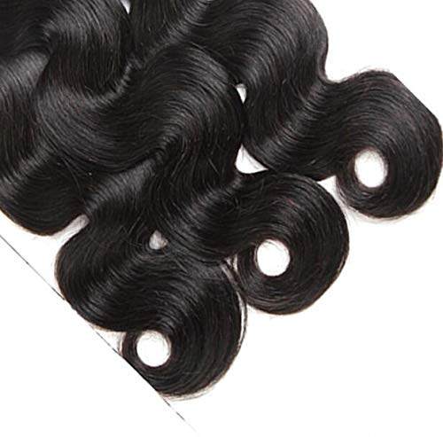 28 Inch Body Wave Micro Loop Ring Human Hair Extensions - 100% Remy Human Hair - #4 Brown Color - 100 Strands with Micro Beads - Perfect for Length & Volume - Great for Parties, Weddings & Daily Styling