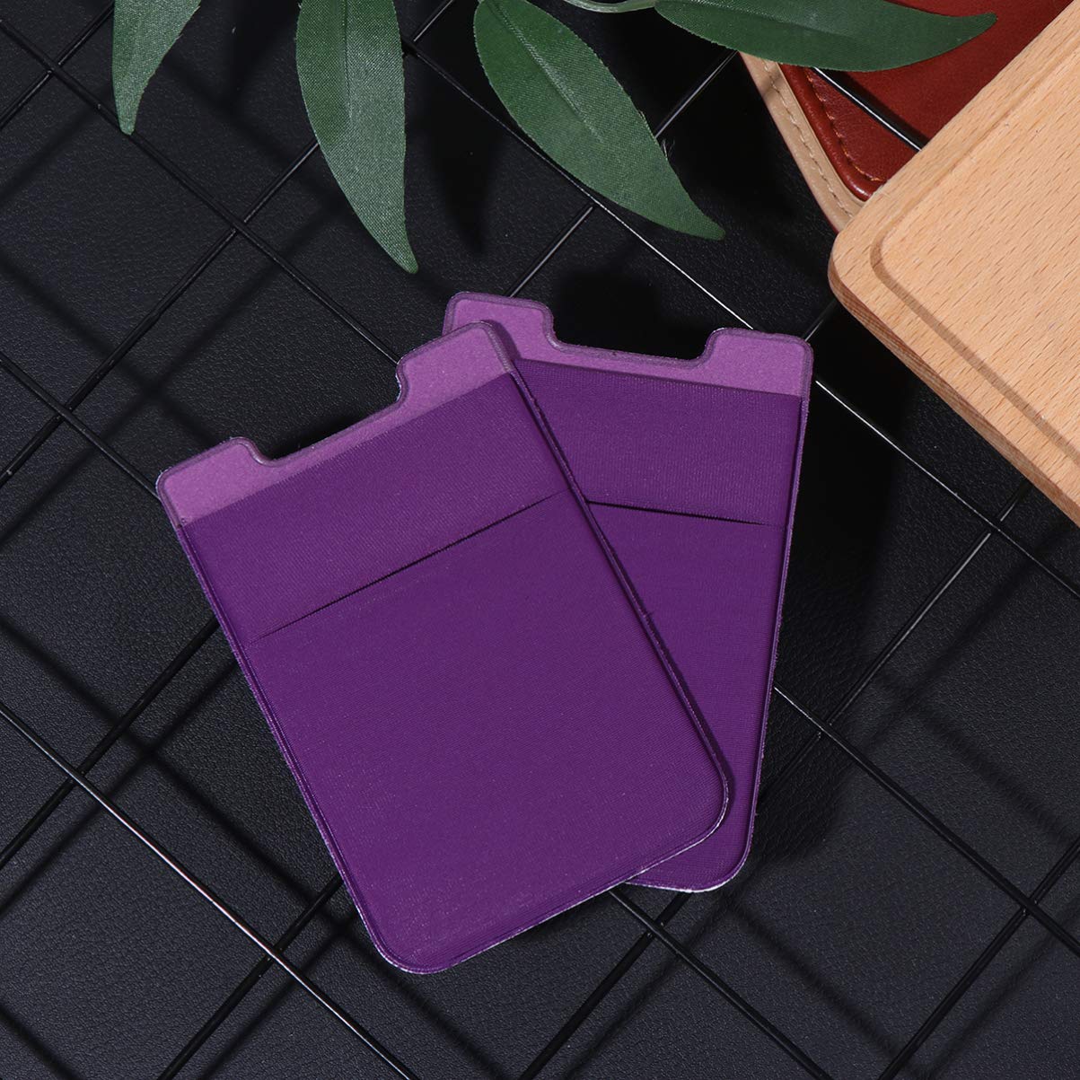 Hemobllo 2pcs Purple Phone Holder for Car & Parking Card - Perfect for Driving