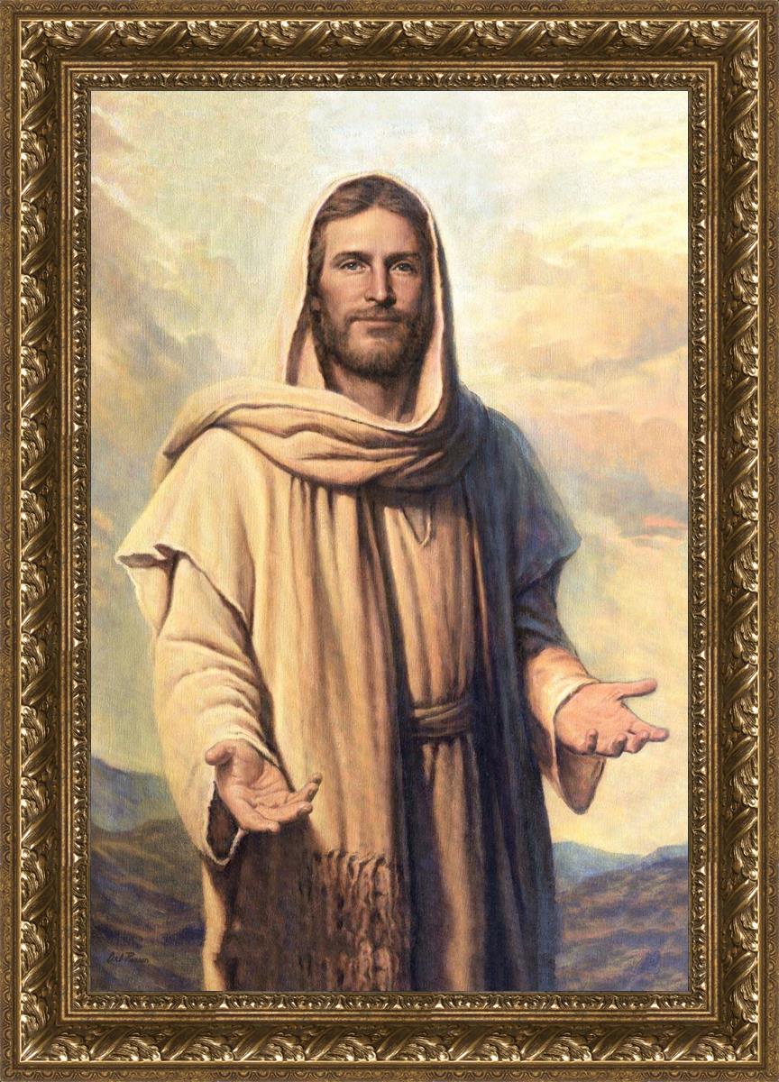 Abide With Me by Del Parson - Inspirational Christian Wall Art for Home & Church Decor - Perfect for Living Rooms, Bedrooms & Worship Spaces