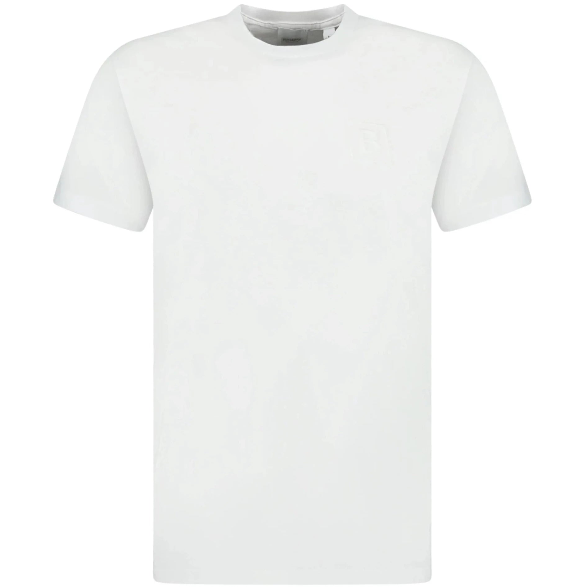Burberry White Jenson Logo T-Shirt for Men - Classic Cotton Crew Neck Tee with Iconic Branding | Perfect for Casual Wear, Street Style & Everyday Outfits