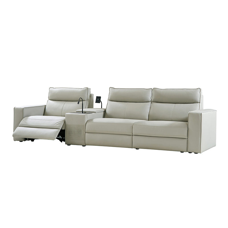 EliteNest Smart Reclining Theater Sofa with Built-in Bluetooth Speakers - Luxury Home Theater Seating for Movie Nights & Gaming Setup