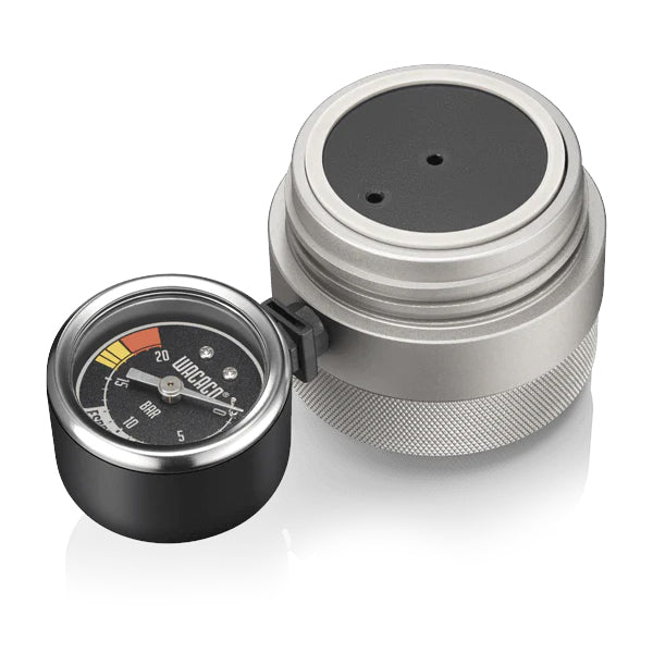 Wacaco Picopresso Portable Espresso Maker with Pressure Gauge - Handheld Manual Coffee Machine for Camping, Travel & Home Use