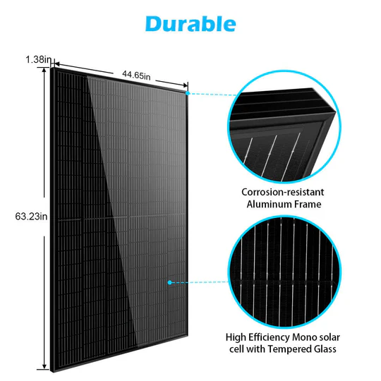 SunGoldPower 415W Monocrystalline Black PERC Solar Panel - 32 Panels Full Pallet (13.28kW) | High Efficiency Solar Modules for Home, RV & Off-Grid Power Systems