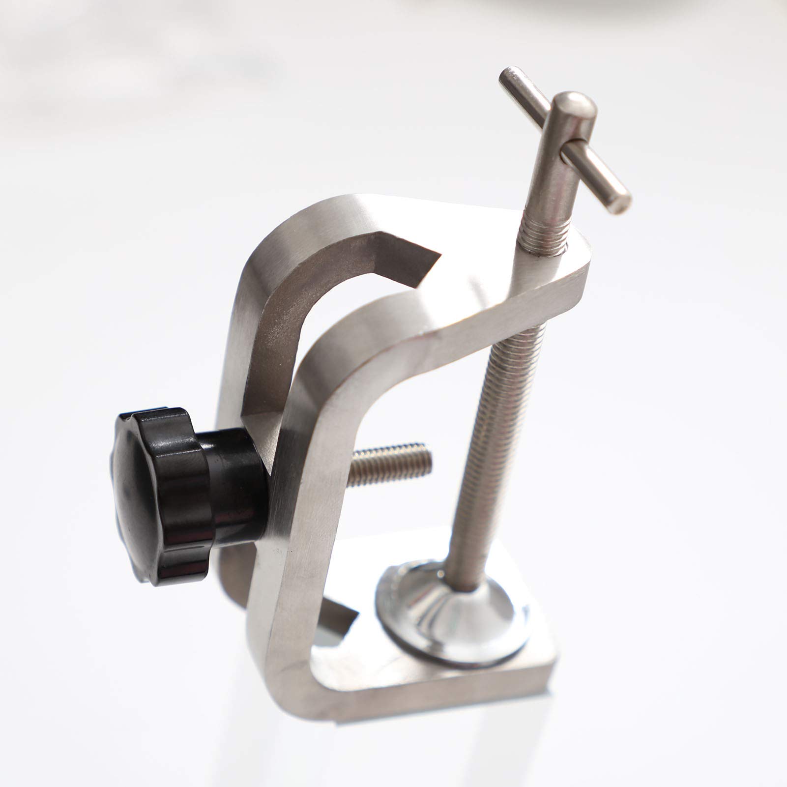 Stainless Steel Adjustable G-Clamp & C-Clamp for Table Desk - Heavy Duty Lab Clamp Holder with Surface Polishing - Perfect for Workbenches, DIY Projects & Crafting