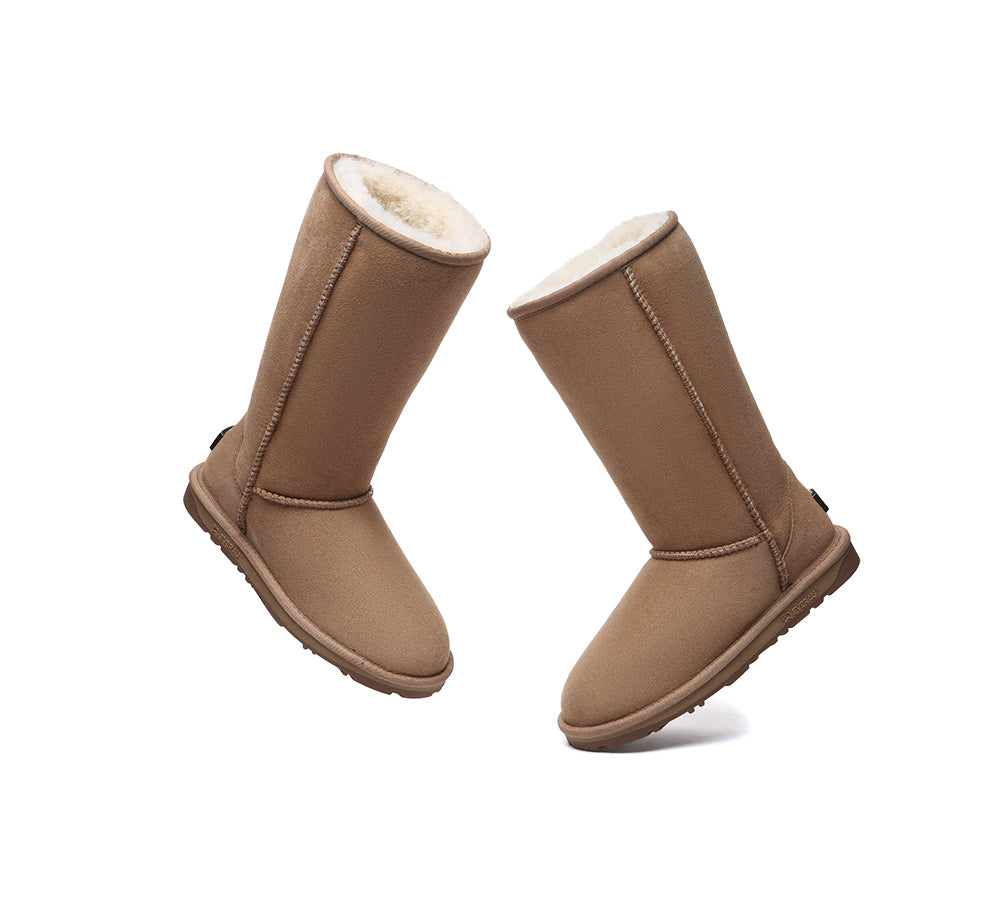 UGG EVERAU® Classic Tall Boots for Women - Genuine Double-Faced Sheepskin & Wool - Warm Winter Boots for Snow, Cold Weather & Outdoor Activities