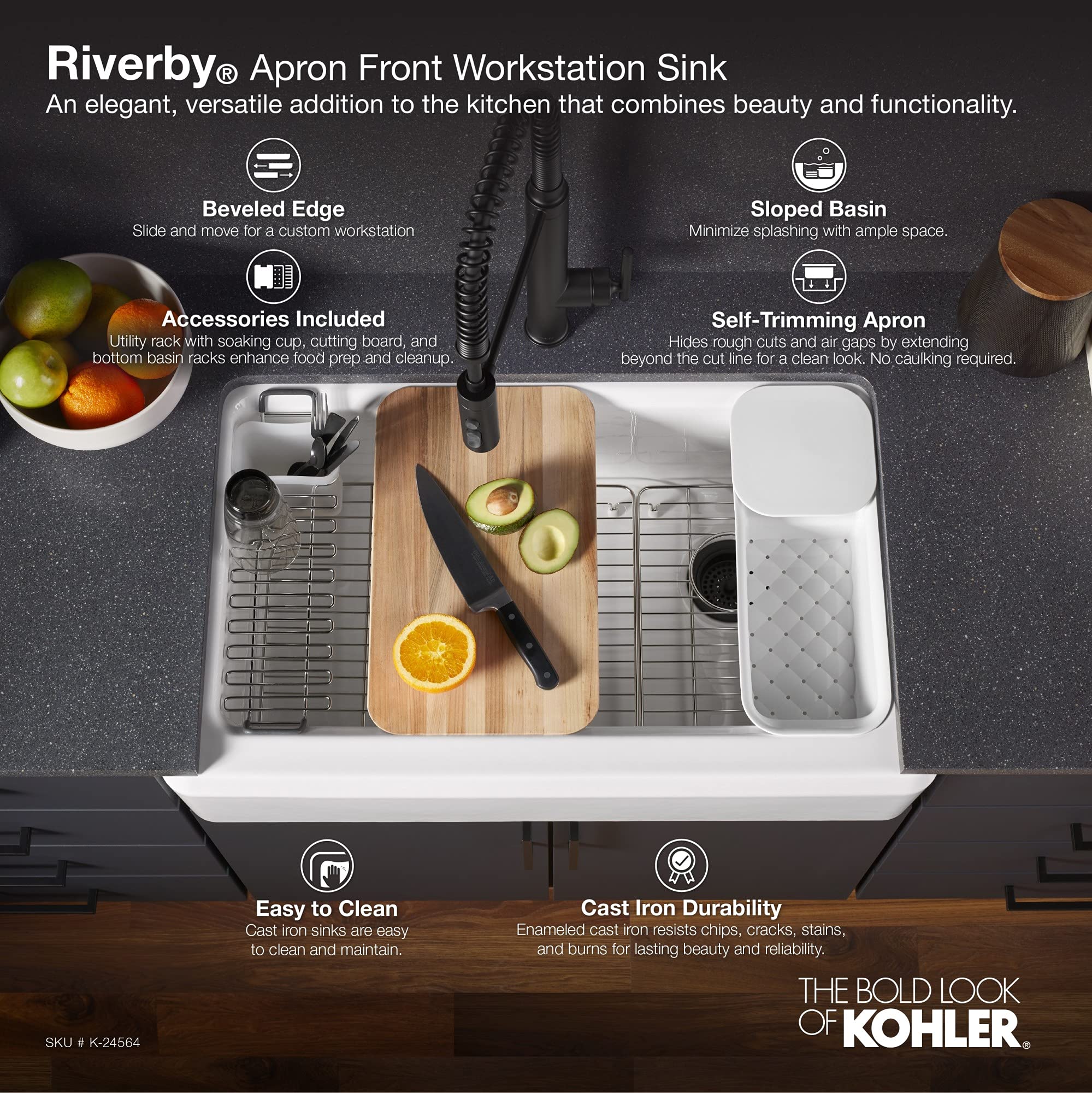 Kohler 24564-95 Riverby 33