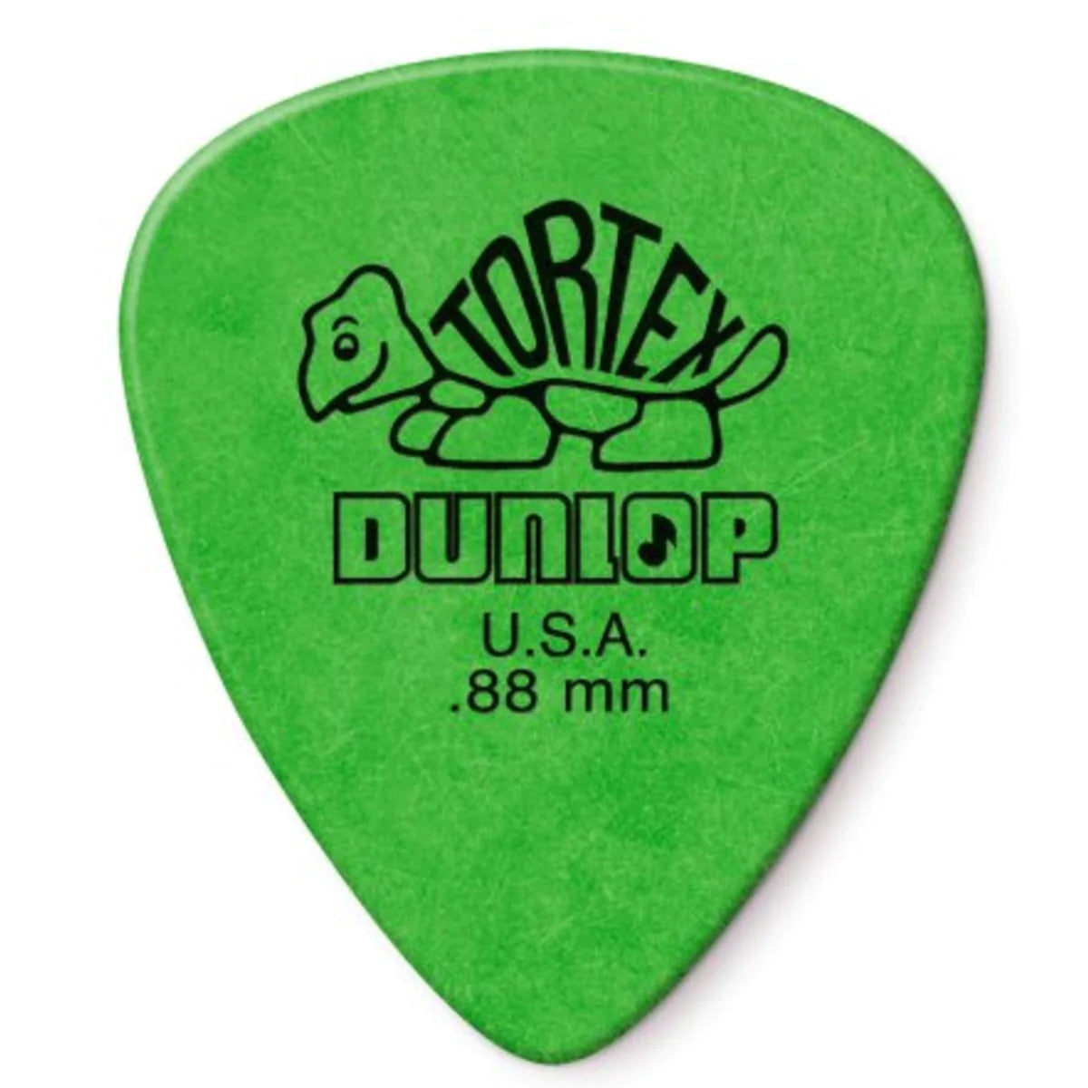 Dunlop 418P88 Tortex Standard Guitar Pick .88mm - Green Plectrum for Acoustic & Electric Guitars - Perfect for Strumming, Picking & Fast Solos