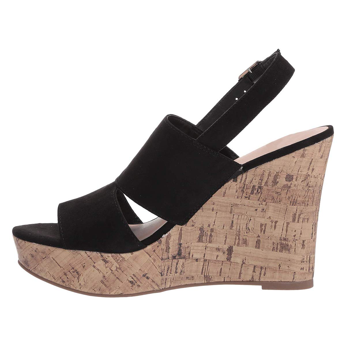 YDN Women's Summer Wooden Wedge Heel Sandals - Open Toe Slingback Platform Comfort Pumps - Slip On Dress Shoes for Beach Vacation, Wedding & Casual Outings