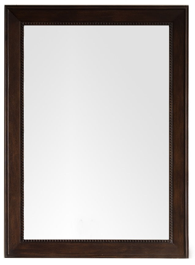 Bristol 29 Rectangular Wall Mirror in Burnished Mahogany Finish - Perfect for Living Room, Bedroom & Entryway Decor