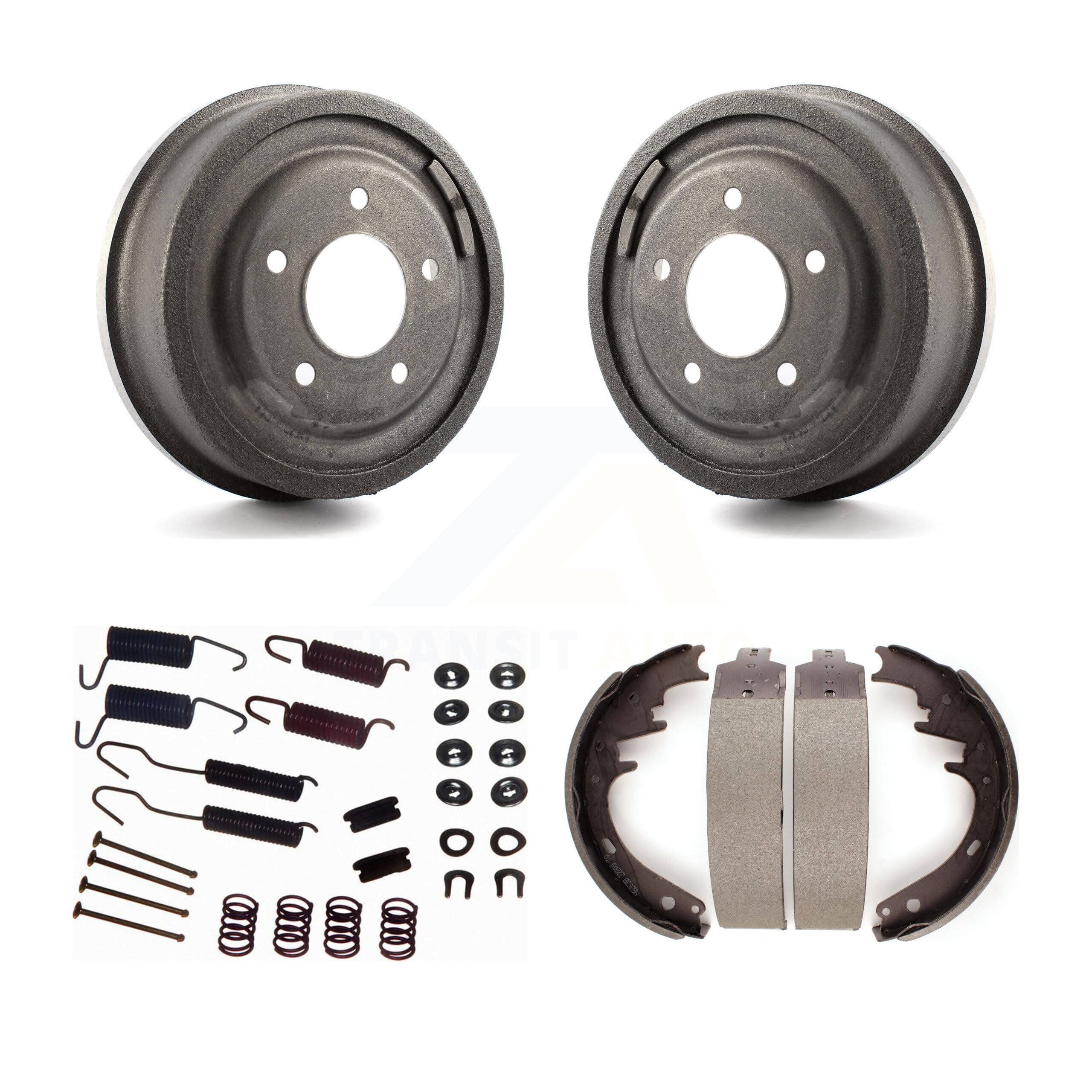 Rear Brake Drum Shoes & Spring Kit for 1987-1996 Ford F-150 Bronco E-150 Econoline Club Wagon - K8N-100281 - Perfect for DIY Auto Repairs & Brake System Maintenance