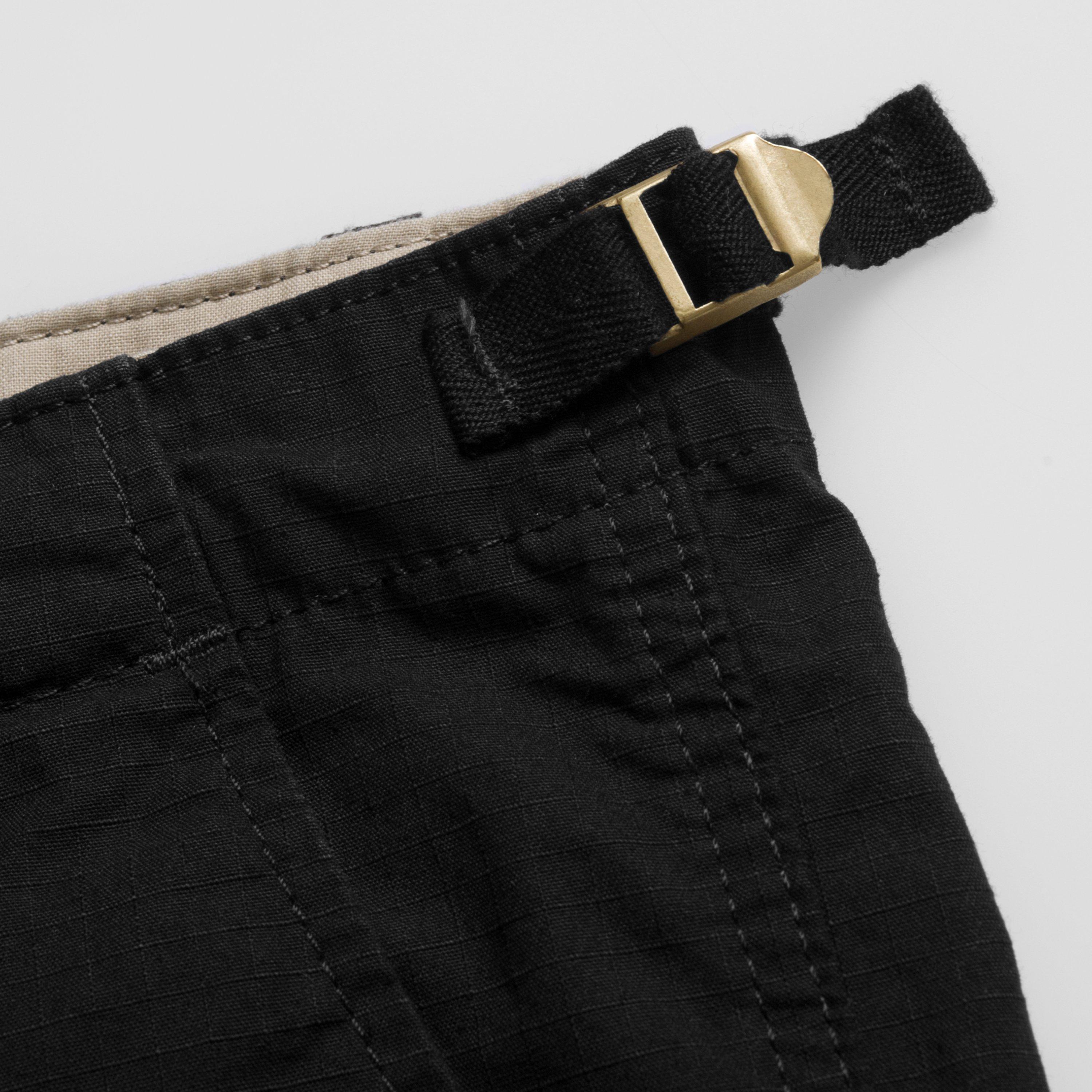 Men's Black Aviation Cargo Shorts - Durable & Comfortable Military Style Shorts for Outdoor, Work & Casual Wear
