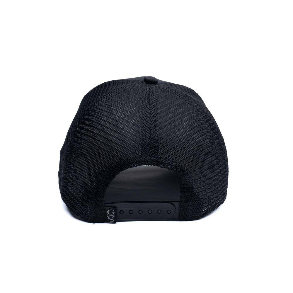 Grunt Style Stacked Logo Embroidered Black Baseball Cap - Adjustable Snapback Hat for Men & Women - Perfect for Outdoor Activities, Sports & Casual Wear