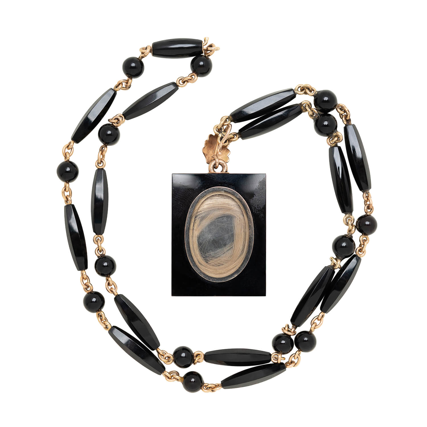 Victorian Style 10k Gold Onyx Fleur De Lis Locket Necklace for Women - Elegant Antique Jewelry Gift for Anniversary, Valentine's Day & Special Occasions