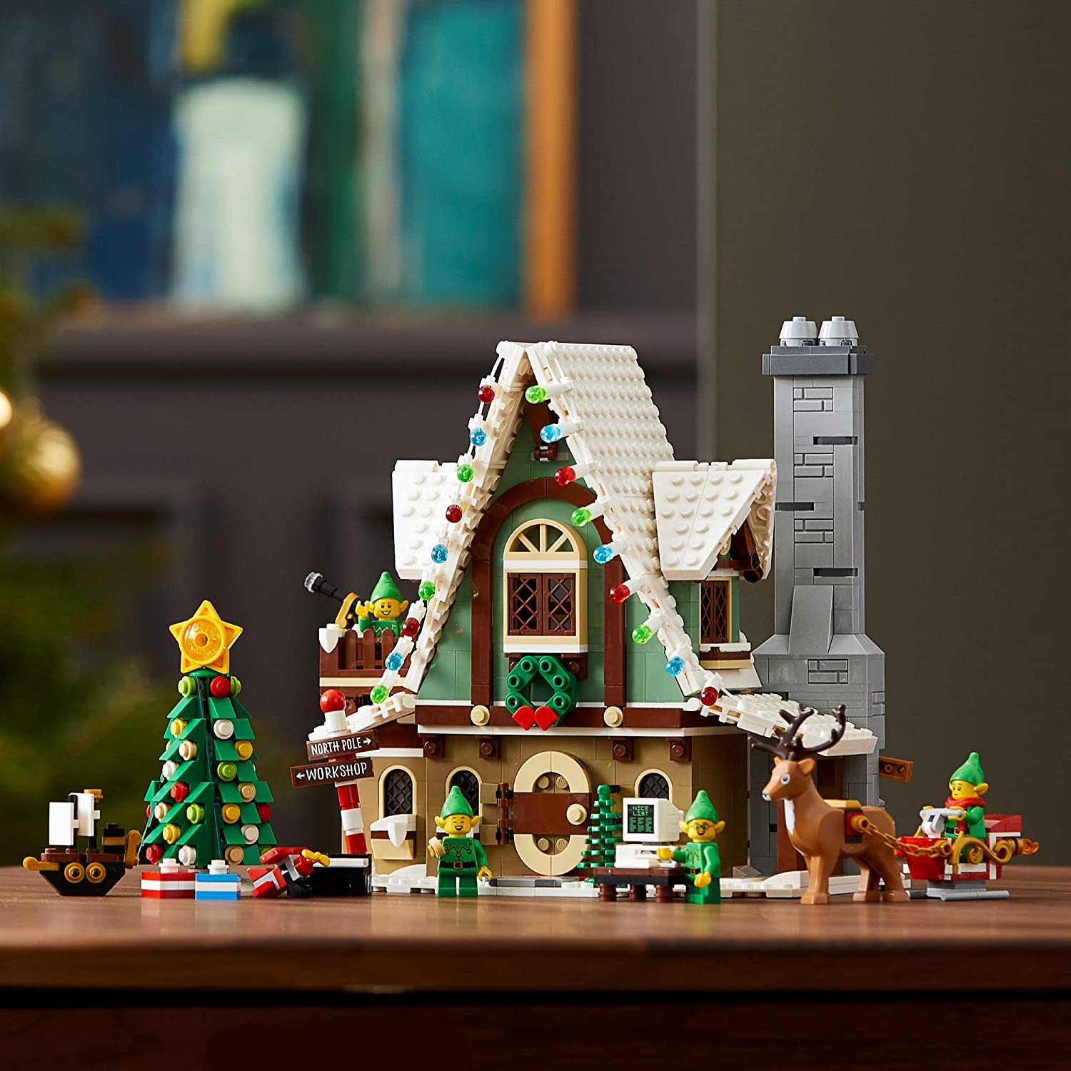 LEGO Elf Club House 10275 Building Kit - Creative Holiday Toy for Kids & Collectors - Perfect for Christmas Decor & Playtime Fun
