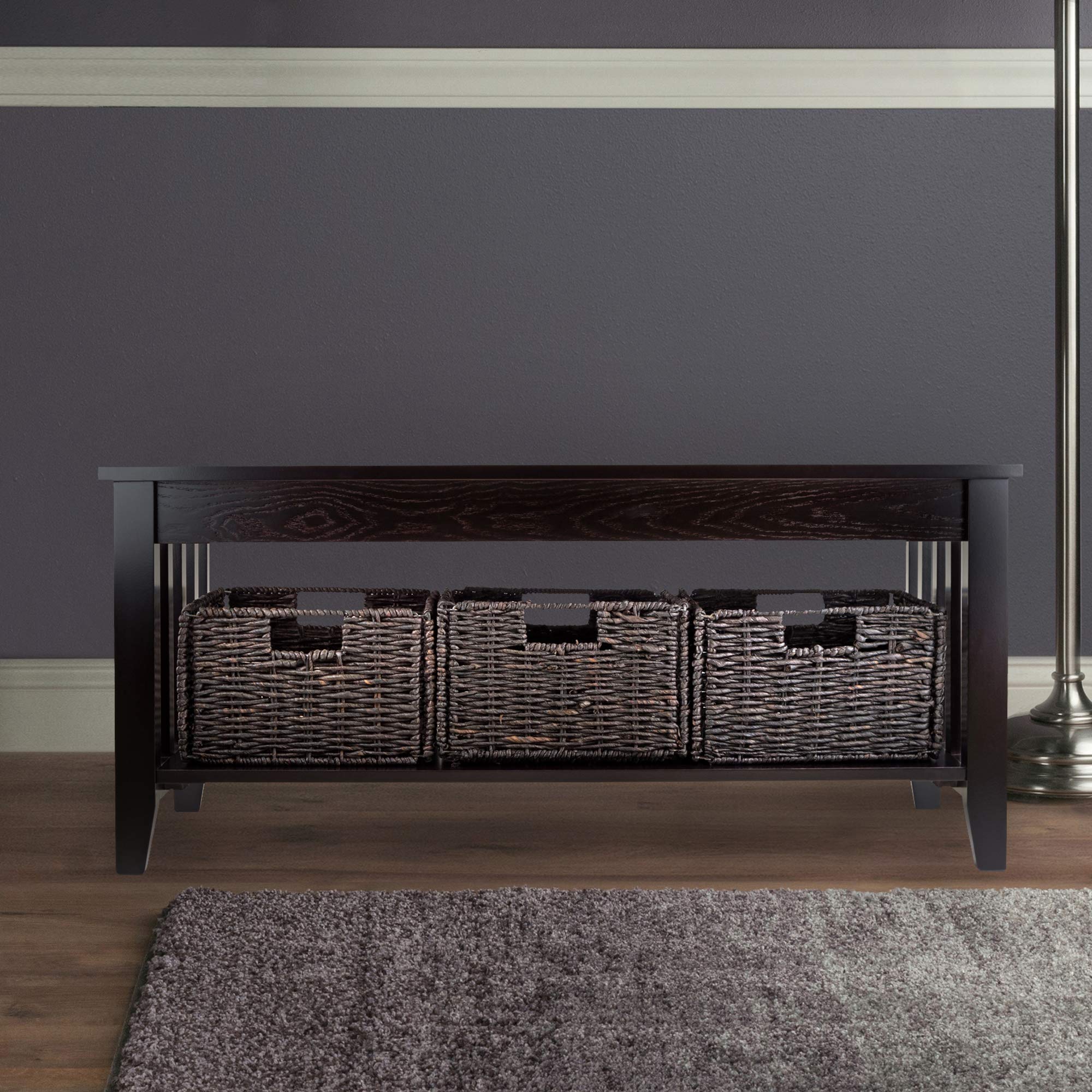 Winsome Morris Espresso Accent Table - Small Side Table for Living Room, Bedroom, Office - Perfect for Coffee, Books, and Decor