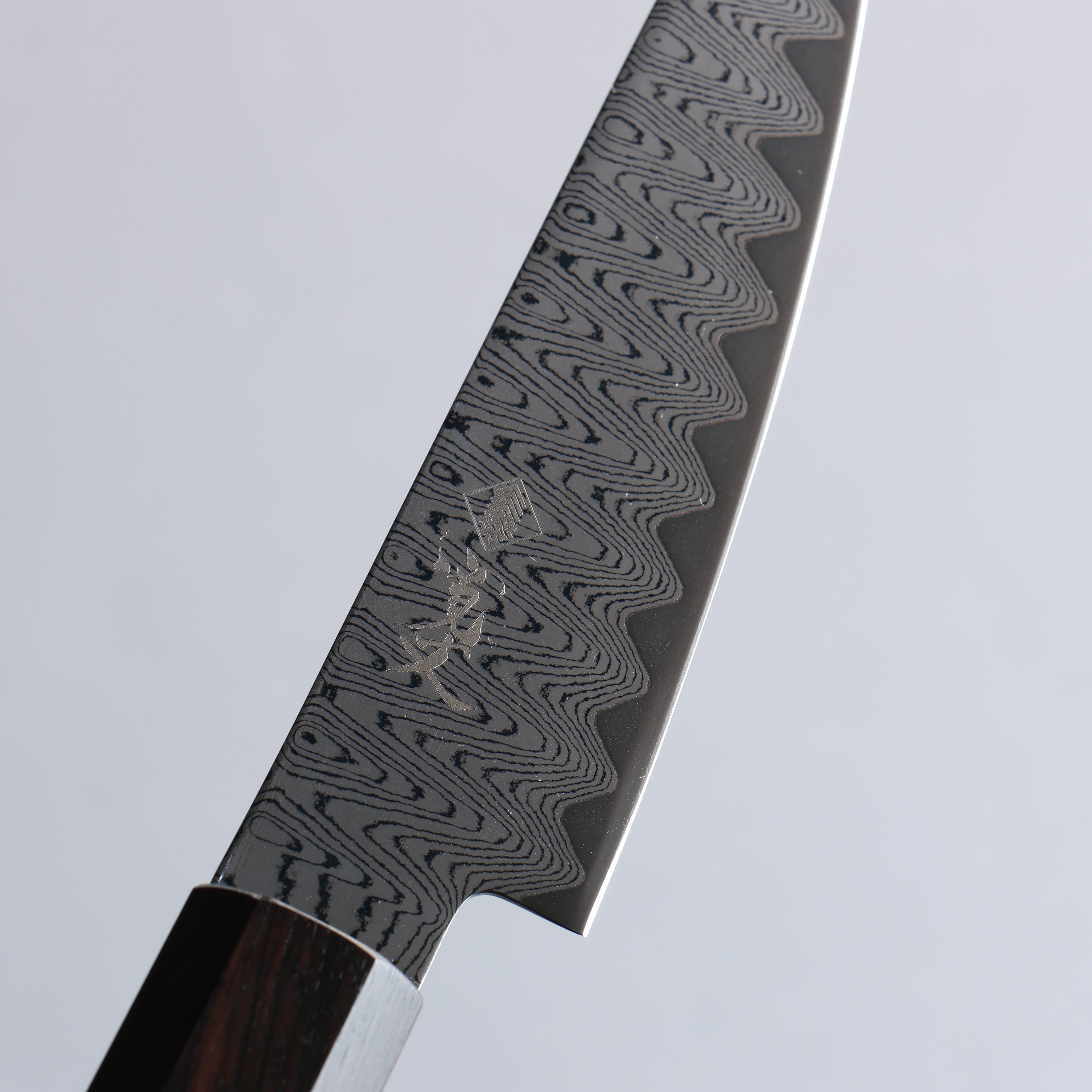Premium VG10 Damascus Steel Petty Knife 105mm - Japanese Chef Utility Knife with Ebony Wood Handle - Perfect for Slicing, Dicing & Precision Kitchen Tasks